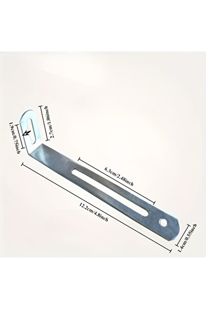 Choice Silver 10pcs 10pcs Heavy-Duty Steel L-Shaped Brackets - Anti-Tip Shelf...