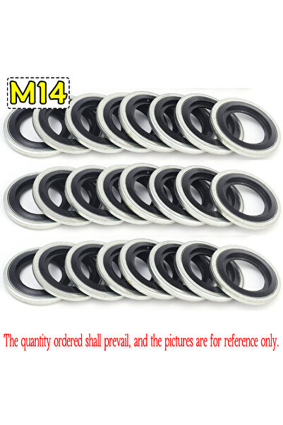 Choice 20PCS M14 M12/M14 Replaceable Bolts Gasket Drain Plug Fitting Universa...