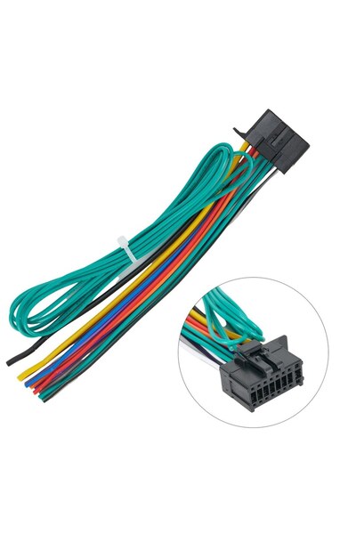 Choice قابس محول كابل ذو 16 سنًا، قابس راديو السيارة، ضفيرة أسلاك ستيريو لطرا...