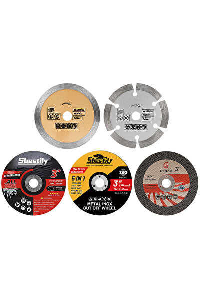 Choice 5pcs 5Pcs 3 Inch Metal Circular Saw Blade Resin Cut Off Wheel Stone Cu...