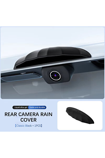 Choice5 Black A Durable Car Rear Camera HD Reversing Rain Cover Silicone Weat...