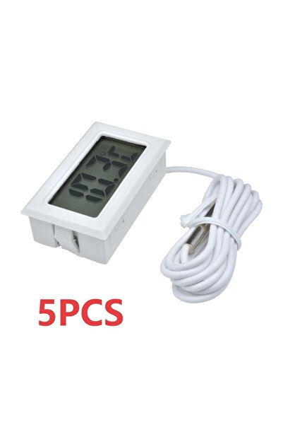 Choice 5PCS-White FY-10 1M Mini Digital LCD Display Embedded with Probe Fridg...