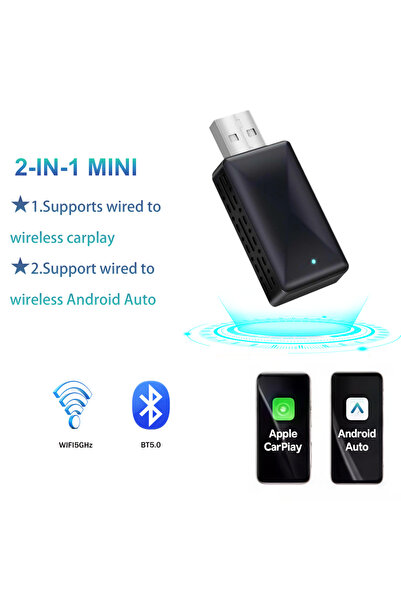 Choice محول كاربلاي R020 اللاسلكي لنظام أندرويد أوتو، صندوق ذكي بتقنية الذكاء...