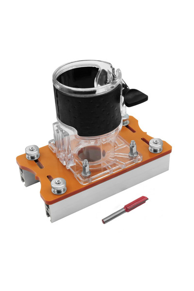 Choice حامل تثبيت راوتر أسود، قاعدة راوتر خشبية دقيقة التثبيت، تصميم 2 في 1، ...