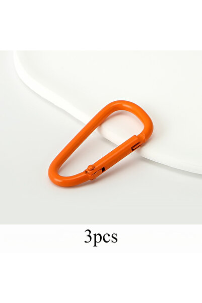 Choice 3 قطع برتقالية، 3 قطع من حلقات التسلق على شكل حرف D، مشبك تسلق، سلسلة ...