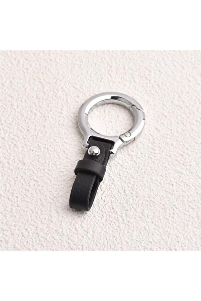 Choice1 Silver Leather Car Keychain Pendant Key Ring Chain Hanging Men Women ...