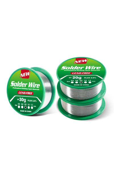 Choice سلك لحام خالٍ من الرصاص، 0.8 مم، 30 غرام، قصدير عالي النقاء (Sn99.3Cu0...
