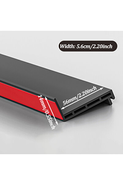 Choice 5.6 سم 1.1 متر قضيب مانع لتسرب الماء من مادة TPE للنوافذ والشرفات، مقا...