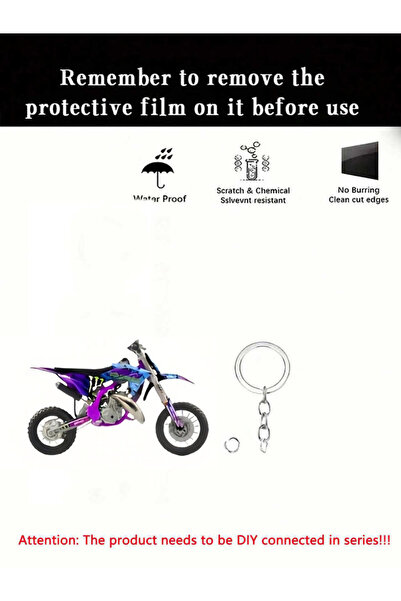 Choice racing car 1 men's motorcycle keychain -2D flat acrylic keyring motorc...