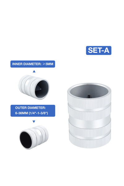 Choice1 أداة توسيع الأنابيب وإزالة النتوءات SET-A، أداة تشذيب حواف الأنابيب ا...