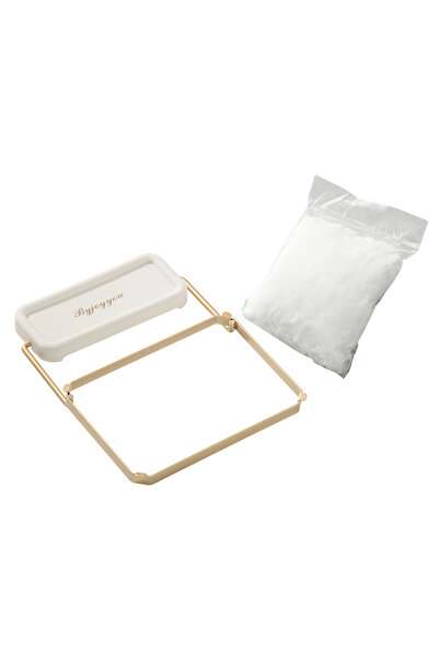 Choice مصفاة حوض قابلة للطي بيضاء اللون مع كيس يحتوي على 100 قطعة، حامل أكياس...