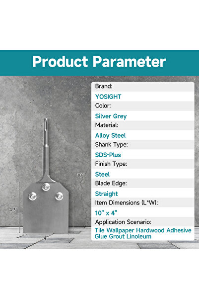 Choice مطارق هدم دوارة ومثاقب مطرقة SDS-Plus مقاس 4 بوصات | إزميل بشفرة من سب...