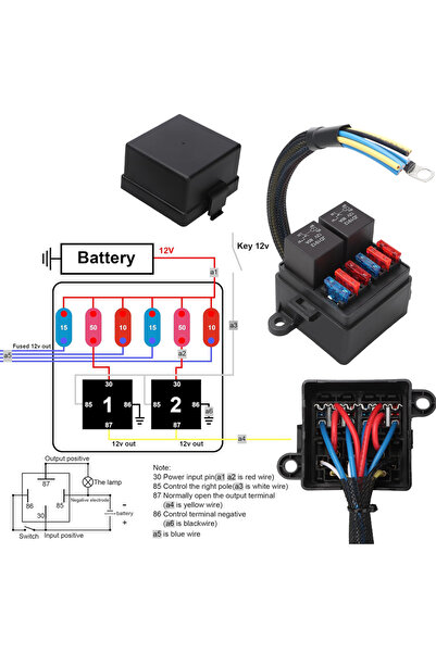 Choice صندوق مرحلات مزود بـ 2 مرحل و6 فيوزات، طقم مرحلات 40 أمبير، 2/3/4/6 من...