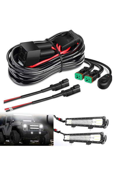 Choice 2 Core DT Wiring Harness Kit LED Light Bars Driving Lights Offroad LED...