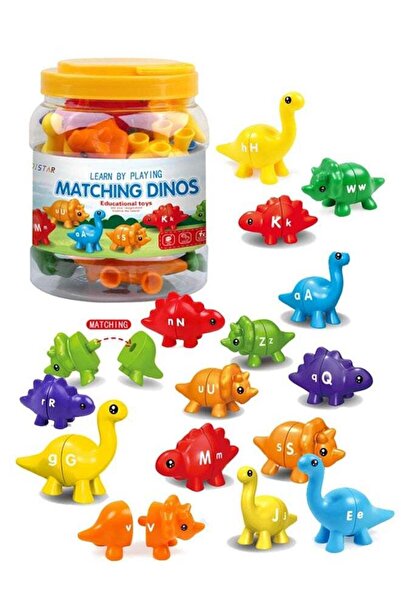 Generic Early Education Toy,Matching Letter Counting Dinosaur Toys Double-Sid...