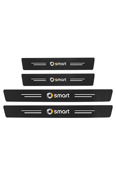 Choice 4 قطع من ملصقات تزيين عتبات أبواب السيارات لسيارات سمارت إكو فورتو فور...