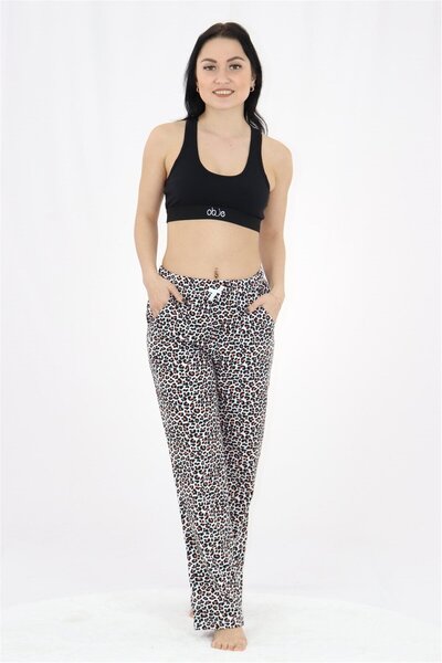 OBJE Orange Leopard Long Bottom