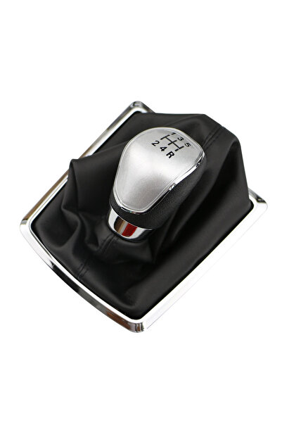 choice2 طوق مقبض ناقل الحركة الفضي ذو 5 سرعات لسيارات فورد فوكس 2 MK2 (2005-2...