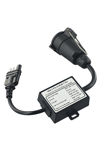Choice US 4Pin to EU 7Pin Car Converter US 7-Way Plug To Eu 13-Pin US 7 Way t...