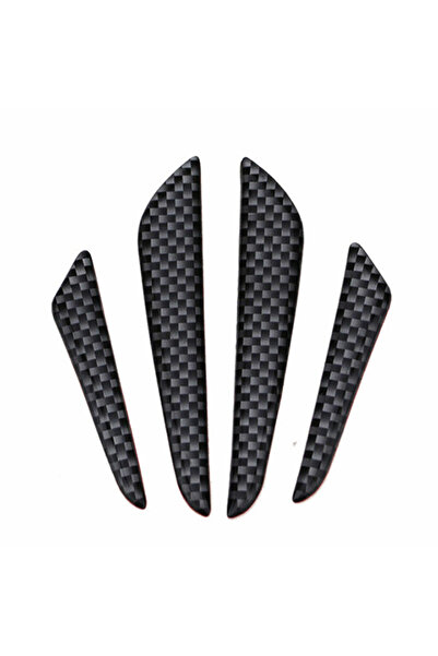 Choice Black 4x Anti-collision Trim Carbon Fiber Car Door Edge Guard Strip Pr...