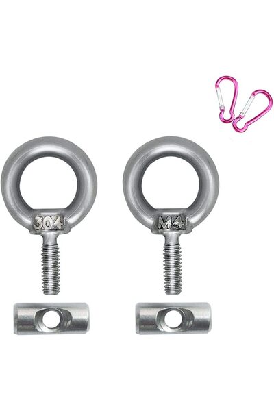 Choice1 طقم سدادات قضبان المظلات 6 مم (مجموعتان أو أربع مجموعات) مع خطافات كا...