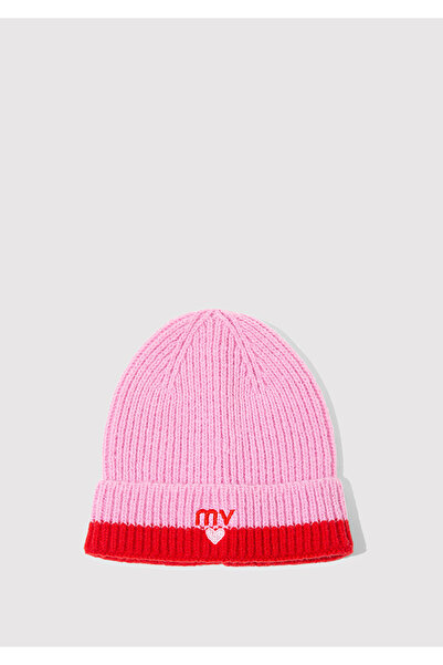 Mavi MV Kalp İşlemeli Pembe Bere 1913835-32445