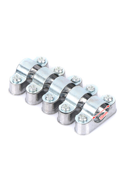Choice3 20mm 5Pcs Pipe Clamp With Screw From The Wall Yards Away From The Wal...