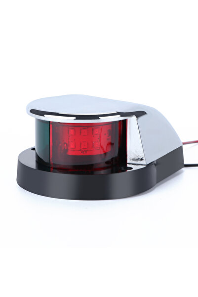 Choice ملحقات قوارب بيضاء، مصباح ملاحة LED أمامي 12 فولت، ضوء إشارة إبحار أحم...