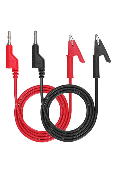 Choice زوجان، 4 قطع، سلك اختبار مزدوج الطرف بطول متر واحد، مزود بقابس موز 4 م...