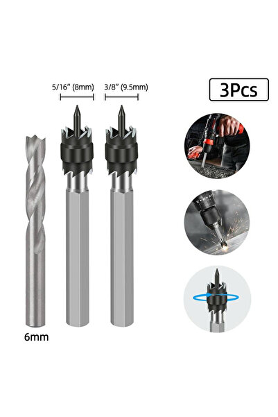 Choice 8Pcs inch 9.5mm HSS Welding Remover Drill Double Sided Bits Metal Mill...