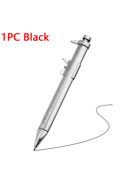 Choice11 قلم قياس متعدد الوظائف من ALLOET، أسود، قطعة واحدة، 1/2/3/4 قطع، حبر...