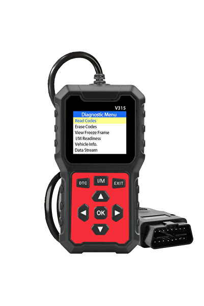 Choice جهاز فحص أعطال السيارات OBD2 أحمر اللون مع جهاز اختبار الجهد - قارئ رم...