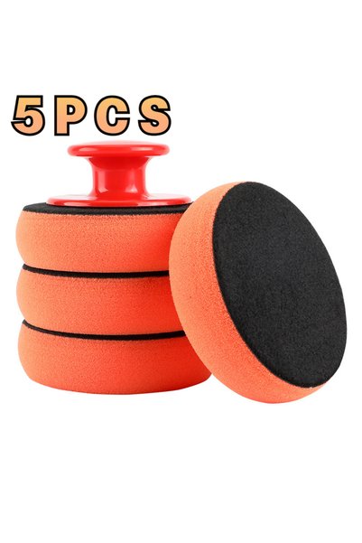 Choice3 A 7PC Car Wash Waxing Polish Sponge Microfiber Applicator Pads Applic...
