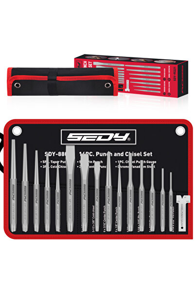 Choice مجموعة أدوات التثقيب والإزميل الدقيقة من سيدي، 16 قطعة - مثقاب مخروطي،...