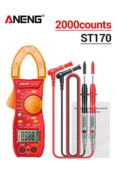 ANENG مقياس التيار الكهربائي ST170 برتقالي اللون، متعدد القياسات، جهاز اختبار...