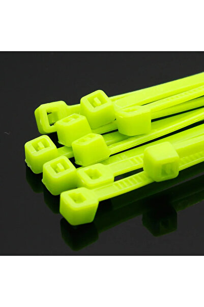 Choice8 100 قطعة/عبوة، لون أخضر فاتح، 4 أربطة سحاب ذاتية اللصق من النايلون، ع...