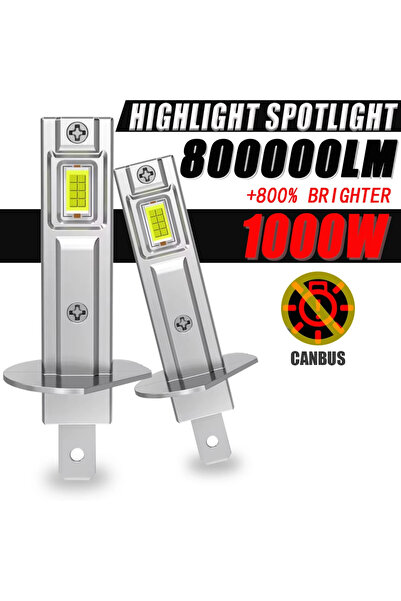 Choice H1 Car LED Headlights H1 Mini Direct Insertion 1:1 Design High Brightn...