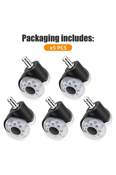 Choice H0191 5PCS Universal Mute Wheel Office Chair Caster Swivel Soft Safe R...