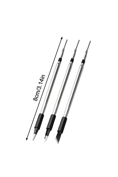 Choice رؤوس لحام فضية (3 قطع) - رؤوس لحام USB - رؤوس لحام تعمل ببطارية 5 فولت...