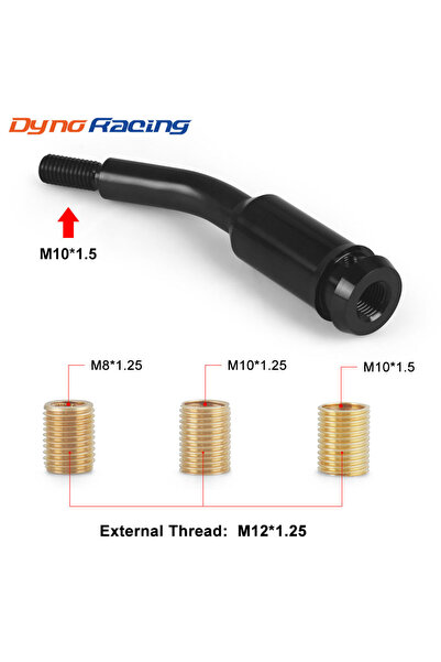 Choice1 With 3 adapters M10*1.5 Gear Shift Shifter Stick Lever 13CM Bent Exte...