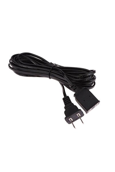 Choice1 Black-2M 2/3/5m PVC AC Power Cord White Black Line On/Off Switch Butt...
