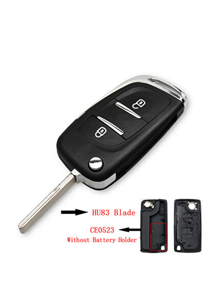 Choice6 2 BT HU83 CE0523 KEYYOU قطعة واحدة لسيارات سيتروين C2 C4 C5 بيرلينجو ...