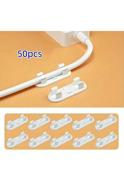 Choice 50 قطعة G1568B 20/50 قطعة مشابك تنظيم الكابلات قابلة للتعديل، مشابك لا...