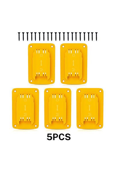 Choice1 5pcs Yellow 5pcs Tool Holder Dock Wall Mount Storage Rack For Dewalt ...