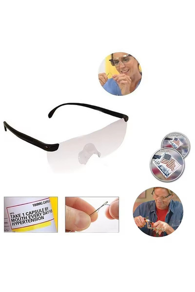 Choice نظارات قراءة مزودة بتكبير احترافي 250 درجة، وعدسة مكبرة محمولة بتكبير ...