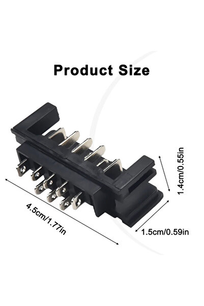 Choice قطعة واحدة من حامل طرفي موصل DCB118 لشاحن داوالت 14.4 فولت و18 فولت، م...