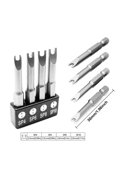 Choice مجموعة مفكات براغي خاصة الشكل من 4 إلى 13 قطعة، على شكل حرف U، 50 مم، ...