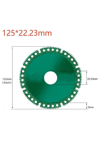 choice2 قطعة واحدة 125 × 22.23 مم، شفرة منشار مركبة قطعة واحدة 100 × 20 مم، 1...