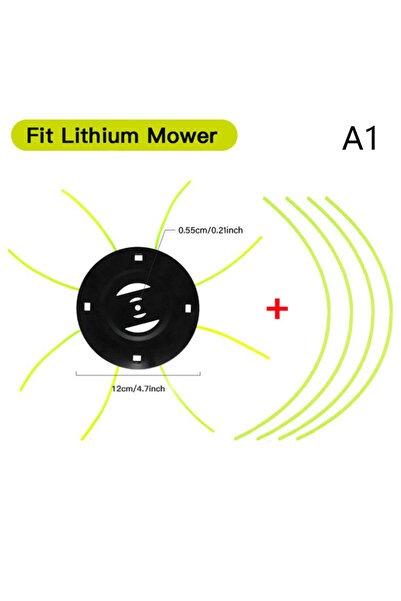 Choice1 رأس جزازة عشب فولاذية مناسبة لجزازات الليثيوم، مع 4 خطوط بديلة مجانية...
