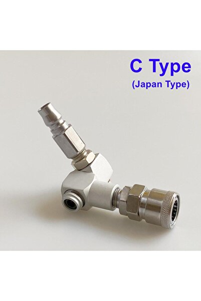Choice C Type Coupler Rotatable Pneumatic Connector Air Tool Hose Fitting Cou...